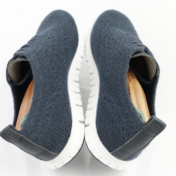 Cole Haan Womens Zerogrand Oxford Sneakers Size 8 Navy Blue Knit Wingtip Shoes - Picture 6 of 11
